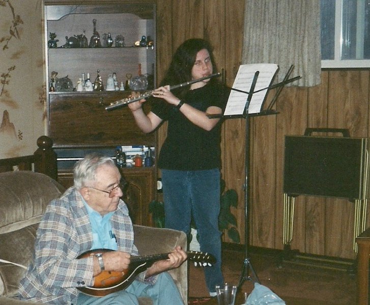 Grandpa and Megan Easter 97